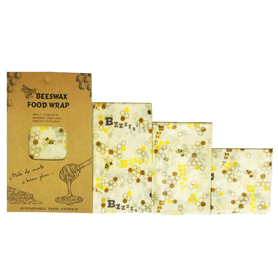 Sustainable beeswax food packaging paper