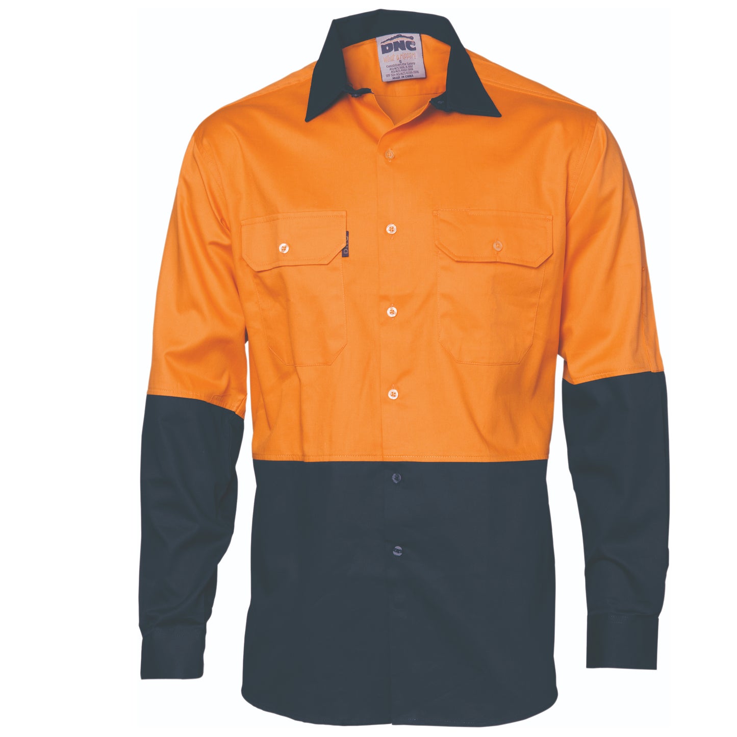 HiVis Cool-Breeze Vertical Vented Cotton Shirt - Long sleeve 3732