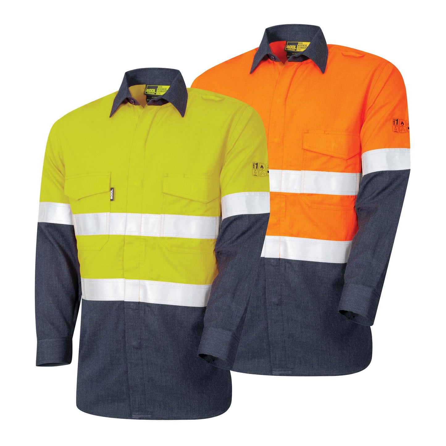 Lightweight PPE1 Two Tone FR Shirt With Loxy Reflective Tape