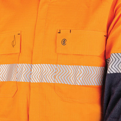 Lightweight PPE1 Two Tone FR Shirt With Segmented FR Reflective Tape BW2505T1