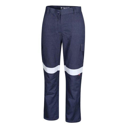 Womens Regular Weight PPE2 FR Cargo Trousers With Loxy Reflective Tape