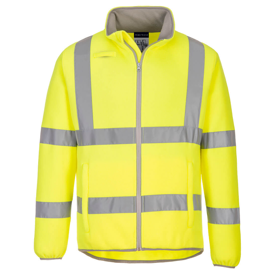 EC70 - Eco Hi-Vis Polar Fleece Jacket Orange (36 PET Bottles are recycled to make this product)