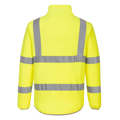 EC70 - Eco Hi-Vis Polar Fleece Jacket Orange (36 PET Bottles are recycled to make this product)